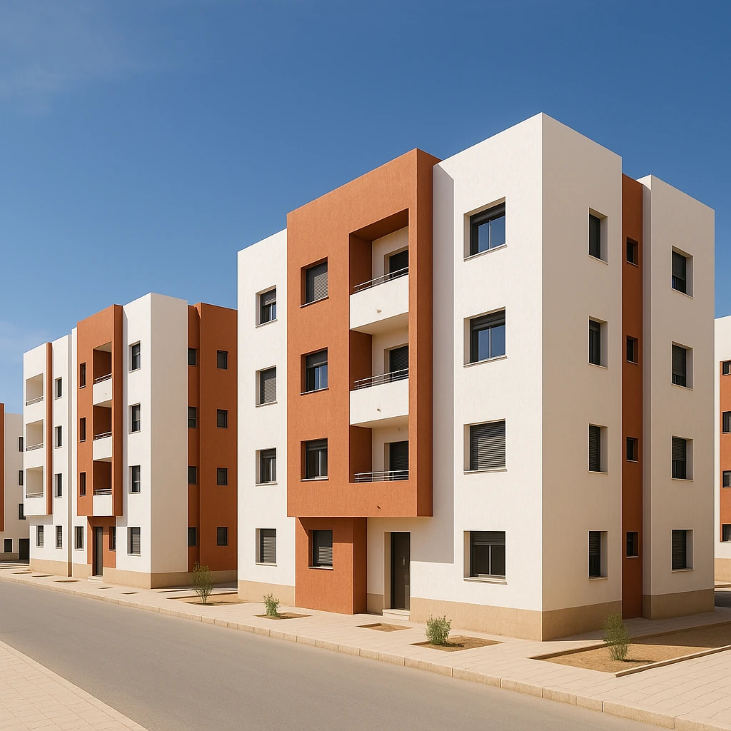 Ensemble résidentiel R+4 Temara-Anoual — haut de gamme avec parking souterrain