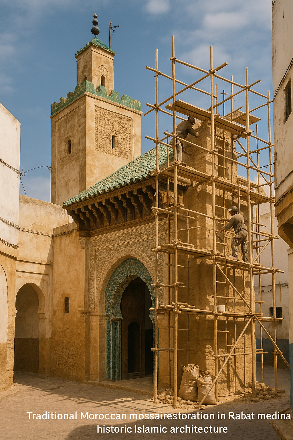 Restauration Mausolée Sidi Bennour — Ministère des Habous et des Affaires Islamiques